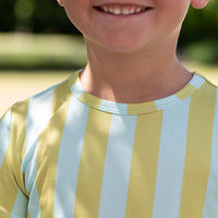 MINT + MUSTARD STRIPE | SHORT SET