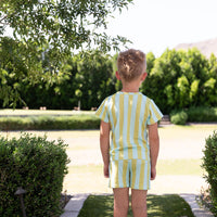 MINT + MUSTARD STRIPE | SHORT SET