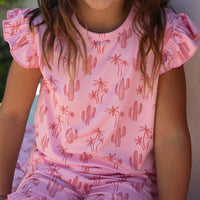 CACTUS PALM | RUFFLE SHORT SET