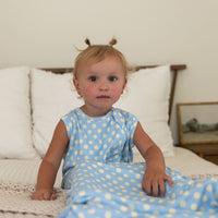 BLUE + YELLOW POLKA DOTS | SLEEP SACK