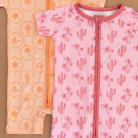 CACTUS PALM | SHORT ZIPPER ONE PIECE