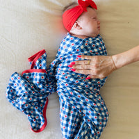 GINGHAM STARS | SWADDLE