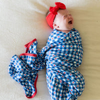 GINGHAM STARS | SWADDLE