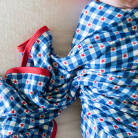 GINGHAM STARS | SWADDLE
