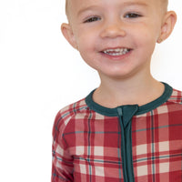 HOLIDAY PLAID | ZIPPER ONE PIECE