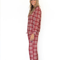 HOLIDAY PLAID | WOMEN'S BUTTON UP LONG SLEEVE SET