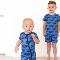 CHECKERED FLAMES | ZIPPER ONE PIECE