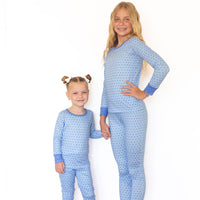 BLUE MINI HEARTS | LONG SLEEVE