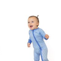 BLUE MINI HEARTS | ZIPPER ONE PIECE