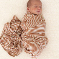 RUST STRIPES | SWADDLE