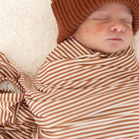 RUST STRIPES | SWADDLE