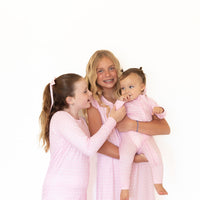 PINK + WHITE MINI HEARTS | ZIPPER ONE PIECE