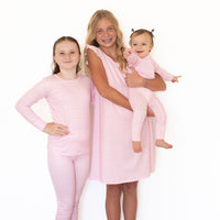 PINK + WHITE MINI HEARTS | ZIPPER ONE PIECE