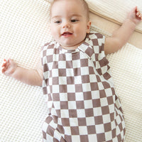 BROWN + WHITE CHECKER | SLEEP SACK