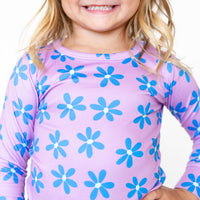 PURPLE + BLUE DAISY | LONG SLEEVE