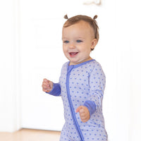 PURPLE MINI HEARTS | ZIPPER ONE PIECE