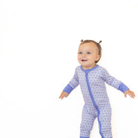 PURPLE MINI HEARTS | ZIPPER ONE PIECE