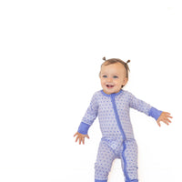 PURPLE MINI HEARTS | ZIPPER ONE PIECE