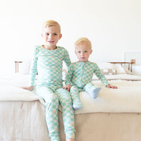 GREEN HAPPY CHECKER | LONG SLEEVE