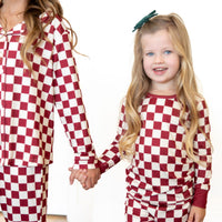 CRANBERRY CHECKER | LONG SLEEVE