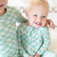 GREEN HAPPY CHECKER | LONG SLEEVE
