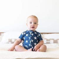 PATRIOTIC STARS | SHORT ZIPPER ONE PIECE