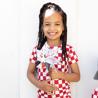 FIREWORK RED CHECKER | SHORT SLEEVE