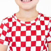 FIREWORK RED CHECKER | SHORT SLEEVE