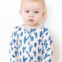 PHOENIX CACTUS (BLUE) | FOOTIE ONE PIECE