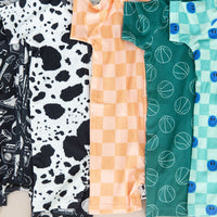 TEAL SMILEY CHECKER | SHORT ZIPPER ONE PIECE