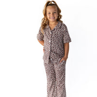 LEOPARD | GIRLS' BUTTON UP SHORT SLEEVE SET
