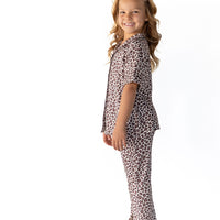 LEOPARD | GIRLS' BUTTON UP SHORT SLEEVE SET