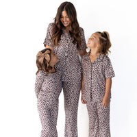 LEOPARD | GIRLS' BUTTON UP SHORT SLEEVE SET