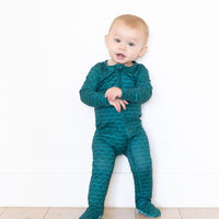 TEAL WAVES | FOOTIE ONE PIECE