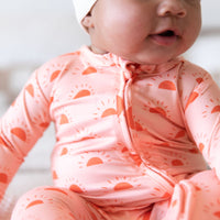 CORAL SUNSHINE | FOOTIE ONE PIECE