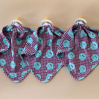 TEAL TRIPPY CHECKER | LOVIE