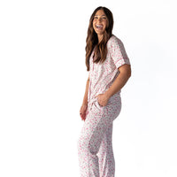 MINI BERRY FLORAL | WOMEN'S BUTTON UP SHORT SLEEVE SET