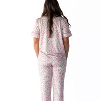 MINI BERRY FLORAL | WOMEN'S BUTTON UP SHORT SLEEVE SET