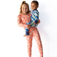 BLUE MULTICOLOR CHECKER | ZIPPER ONE PIECE