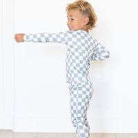 GREY + WHITE CHECKER | LONG SLEEVE