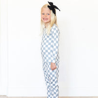 GREY + WHITE CHECKER | LONG SLEEVE