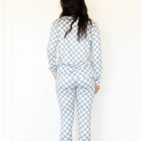 GREY + WHITE CHECKER | WOMEN'S LONG SLEEVE