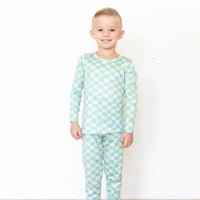 GREEN HAPPY CHECKER | LONG SLEEVE