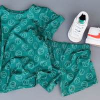 HUNTER GREEN BASKETBALLS | SHORT SET