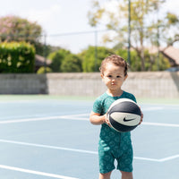 HUNTER GREEN BASKETBALLS | SHORT ZIPPER ONE PIECE