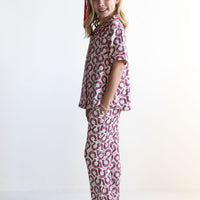 HORSESHOES | GIRLS' BUTTON UP SHORT SLEEVE SET