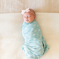 TEAL DAISIES | SWADDLE
