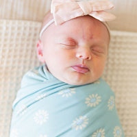 TEAL DAISIES | SWADDLE