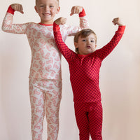 RED MINI CHECKER | LONG SLEEVE