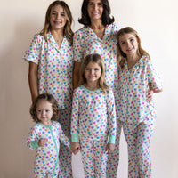CANDY HEARTS | GIRLS' BUTTON UP SHORT SLEEVE SET